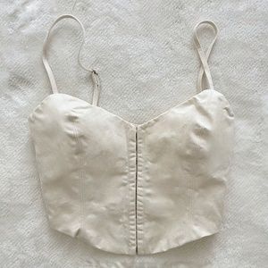 Aritzia Wilfred 100% Cotton Bustier Top